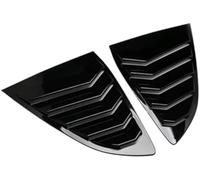XYWOPO Protector de Cristal Trasero Rejilla De Ventana Trasera, para CRV/Breeze 17 22 Cubierta De Obturador Lateral De Coche Etiqueta Adhesiva De Ventilación Accesorios Spoiler(Black Glossy Black)