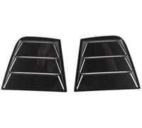 XYWOPO Protector de Cristal Trasero Rejilla de Ventana Trasera, para Dodge Charger 2011-2021, Cubierta de persiana Lateral de Coche, Pegatina de Ajuste Ciego, alerón(Black Carbon)