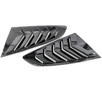 XYWOPO Protector de Cristal Trasero Rejilla de Ventana Trasera, para Ford, para Mustang 2015-2020, Cubierta Obturador Lateral Coche, Pegatina embellecedora, Accesorios Pala(Black Gloss Black)