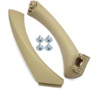 XYWOPO Tirador de Puerta Interior de Coche, embellecedor de Panel de manija de Puerta Izquierda y Derecha for Serie 3 E90 E91 E92 316 318 320 325 328i Manija del Panel de la Puerta(Beige-r-Set)