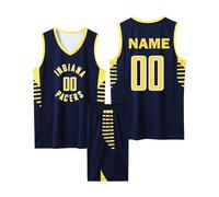 XYYYHTL Camiseta Baloncesto Personalizada para niños Adultos Camiseta y calzona Personaliza con tu Nombre y número Diferentes Modelos y Colores Baloncesto Equipación