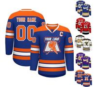 XYYYHTL Camiseta de Hockey Personalizada Diseña tu Camiseta de Hockey Personalizada con tu Nombre/Equipo/número