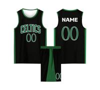 XYYYHTL Conjunto de Camisetas de Baloncesto Personalizadas para Adultos y Niños de Baloncesto Que Se Puede Personalizar con Su Nombre, Número, Nombre del Equipo