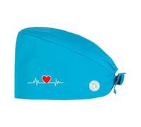 XYYYHTL Gorro De Enfermera Gorro Matorrales De Unisex De MéDico Capucha QuirúRgica Ajustable Tapa De BotóN De AlgodóN Puro Gorra De Trabajo De ProteccióN De La Salud Adecuada para Hospitales Gorro