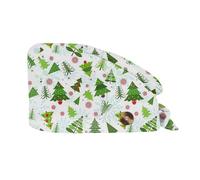 XYYYHTL Gorro Quirurgico Navidad Gorros Quirúrgicos Color Liso Gorro Turbante Ajustable Médico Enfermera Gorro Quirofano Reutilizable Gorro de Cirugía para Pelo Largo Corto Gorro de Trabajo Unisex