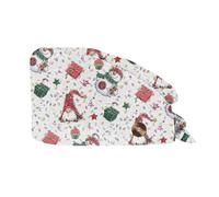 XYYYHTL Gorro Quirúrgico Navideño Color Liso - Turbante Ajustable Para Médico y Enfermera - Quirófano Reutilizable Para Pelo Largo y Corto - Unisex