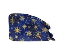 XYYYHTL Gorro Quirúrgico Navideño - Turbante Estampado Ajustable - Gorro Médico Unisex para Quirófano, Sanitario, Belleza - para Trabajadores, Mujeres, Hombres, Enfermeras