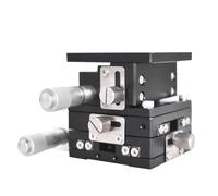 XYZ - Mesa de elevación deslizante manual de 3 ejes LD60 con ajuste óptico fino, plataforma para instrumentos ópticos de 60 x 60 mm, herramienta de elevación Precis