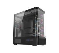 Xyz quantum torre gaming a-rgb , 4x ventiladores, pwm, btf, cristal cu