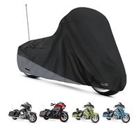 XYZCTEM Funda de Motocicleta para Modelos Touring Harley Davidson Road King Road Glide Street Glide Electra Glide Low Rider-ST para Interiores y Exteriores, Todo Tipo de Clima, Protege del Polvo, la