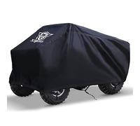 XYZCTEM Waterproof ATV Cover, Heavy Duty Black Protects 4 Wheeler from Snow Rain or Sun (Black, 88 Inch)