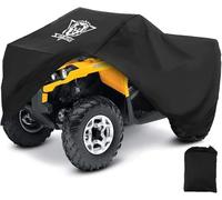 XYZCTEM Waterproof ATV Cover, Heavy Duty Black Protects 4 Wheeler from Snow Rain or Sun, Large Universal Size Fits 103 Inch for Most Quads