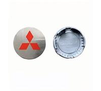 XYZNB 4 Tapas centrales para Cubos de Rueda de plástico ABS de 2.28 Pulgadas con emblemas de Insignia de Rueda. para Mitsubishi Lancer, Galant.