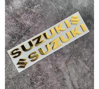 XYZNB Pegatinas con Emblema en 3D. Adhesivos con Logotipo para Coche. Juego de 2 Piezas. para Suzuki Boulevard S40, Boulevard M109, Boulevard M1800R, Boulevard M109R.,Gold