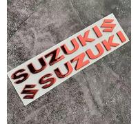 XYZNB Pegatinas con Emblema en 3D. Adhesivos con Logotipo para Coche. Juego de 2 Piezas. para Suzuki DRZ 400, DR 650, DL 650, Burgman 400, Boulevard C50T Classic.,Red