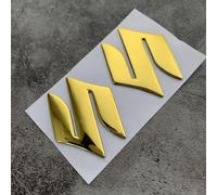 XYZNB Pegatinas con Emblema en 3D. Adhesivos con Logotipo para Coche. Juego de 2 Piezas. para Suzuki Forenza, Fronx, Hustler, Ignis, Jimny, Kizashi.,Gold