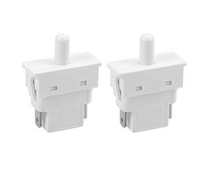XYZOOM LTK-12 Interruptor de luz de la puerta del refrigerador NC 0.25A 250V AC 2pcs (Multiple Colors, Automático, Pulsador)