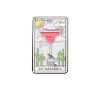 (XZ8712) Broche elegante de aleación con forma de carta del Tarot retro para un accesorio de moda chic.