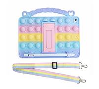XZC Push Pop Fidget Toys Funda para iPad Mini 4/5 Niños Elegante Suave Prueba de Golpes Cubierta de la Tableta con Portalápices Correa de mano Correa de transporte Kickstand (iPad Mini 4/5)