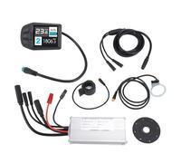 Xzcvalimn Kit de conversión eléctrica para Motor de 500 W, Kit de Controlador de Ciclismo inalámbrico con medidor de Pantalla a Color UKC3, Controlador Impermeable JN22A para Bicicleta