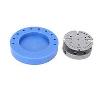 Xzcvalimn Soporte para el balance de muelle de cabello, soporte para la rueda de balance del movimiento de reloj de aleación, herramienta portátil para reparación de relojes con base de plás