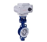 XZCZSXBS Válvula de Mariposa eléctrica D973H-16C/P Acero Inoxidable con Abrazadera, sellada rígidamente, Resistente a Altas temperaturas, DN50, 65, 80 y 100 mm, neumática(DN65 (Cast Steel))