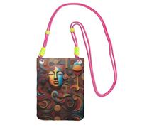 XZDAL A Artistic Wonder - Bolso cruzado para teléfono móvil, para mujer, moderno y ajustable, ligero para el uso diario, fucusia, Talla única