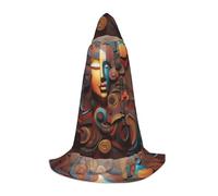 XZDAL A Artistic Wonder - Capa larga con capucha para adolescentes, disfraz de cosplay o fiesta de carnaval