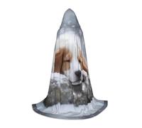 XZDAL A Sleeping Dog - Capa larga con capucha para adolescentes, disfraz de cosplay o fiesta de carnaval