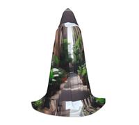 XZDAL aUrban Jungle Capa con capucha M para adolescentes, capa larga, disfraz de cosplay, fiesta de carnaval
