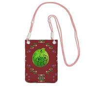 XZDAL Big Eye Watermelon - Bolso cruzado para teléfono móvil, color negro, para mujer, moderno y ajustable, ligero para el uso diario, Pink, Talla única