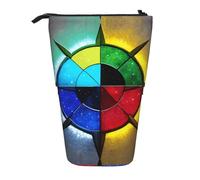 XZDAL Estuche para lápices Shine in All Directions con diseño expandible, portátil y ligero, almacenamiento para artículos de papelería, objetos pequeños