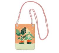 XZDAL Green Turtleback - Bolso cruzado para teléfono móvil para mujer, moderno y ajustable, ligero para el uso diario, Pink, Talla única