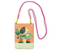 XZDAL Green Turtleback - Bolso cruzado para teléfono móvil para mujer, moderno y ajustable, ligero para el uso diario, fucusia, Talla única