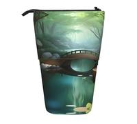 XZDAL Little Bridge in The East - Estuche para lápices con diseño expandible, portátil y ligero, almacenamiento para artículos de papelería, objetos pequeños