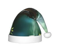 XZDAL Little Bridge in the East Festival - Sombrero de Papá Noel de tacto suave para fiestas de vacaciones, accesorios de disfraces, decoración