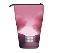 XZDAL Romantic Vibes - Estuche para lápices con diseño expandible, portátil y ligero, almacenamiento para artículos de papelería, objetos pequeños