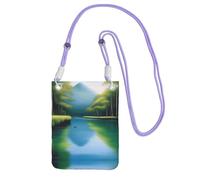 XZDAL Serene Waters - Bolso cruzado para teléfono móvil para mujer, moderno y ajustable, ligero para el uso diario, Purple, Talla única