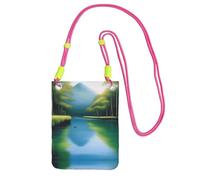 XZDAL Serene Waters - Bolso cruzado para teléfono móvil para mujer, moderno y ajustable, ligero para el uso diario, fucusia, Talla única