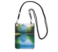 XZDAL Serene Waters - Bolso cruzado para teléfono móvil para mujer, moderno y ajustable, ligero para el uso diario, Black, Talla única