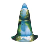 XZDAL Serene Waters - Capa larga con capucha para adolescentes, disfraz de cosplay o fiesta de carnaval