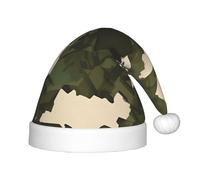 XZDAL Sombrero de camuflaje del ejército de Papá Noel suave al tacto para fiestas de vacaciones, accesorios de disfraces, decoración