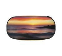 Xzdal Sunrise Bliss - Estuche impreso para guardar artículos de papelería o cosméticos, para satisfacer diversas necesidades de almacenamiento, Black, Talla única, Estuche de belleza