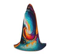 XZDAL Surreal Enigma - Capa larga con capucha para adolescentes, disfraz de cosplay o fiesta de carnaval
