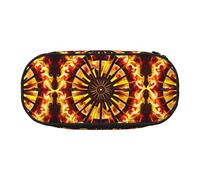 Xzdal Turning The Flame - Estuche impreso para guardar artículos de papelería o cosméticos, para satisfacer diversas necesidades de almacenamiento, Black, Talla única, Estuche de belleza