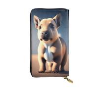 XZDAL Ultra HD Creatures - Cartera larga de cuero con ranuras para tarjetas, bolsillo para dinero en efectivo y sección de monedas con cremallera