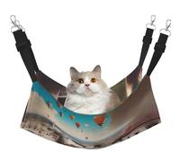 XZDAL Velvety Soft a Travel Dreams Hamaca L para mascotas gatos, ajustable con ganchos de metal, doble cara para máxima comodidad