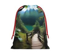 XZDCAL A Nature Adventure - Bolsa de almacenamiento de felpa con cordón para festivales y uso diario