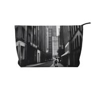 XZDCAL a Urban Vibes - Bolsa de maquillaje de pana con forro resistente para viajes y uso diario, color negro, talla única, Black, Talla única