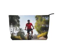 XZDCAL Active Lifestyle - Bolsa de maquillaje de pana con forro resistente para viajes y uso diario, color negro, talla única, Black, Talla única